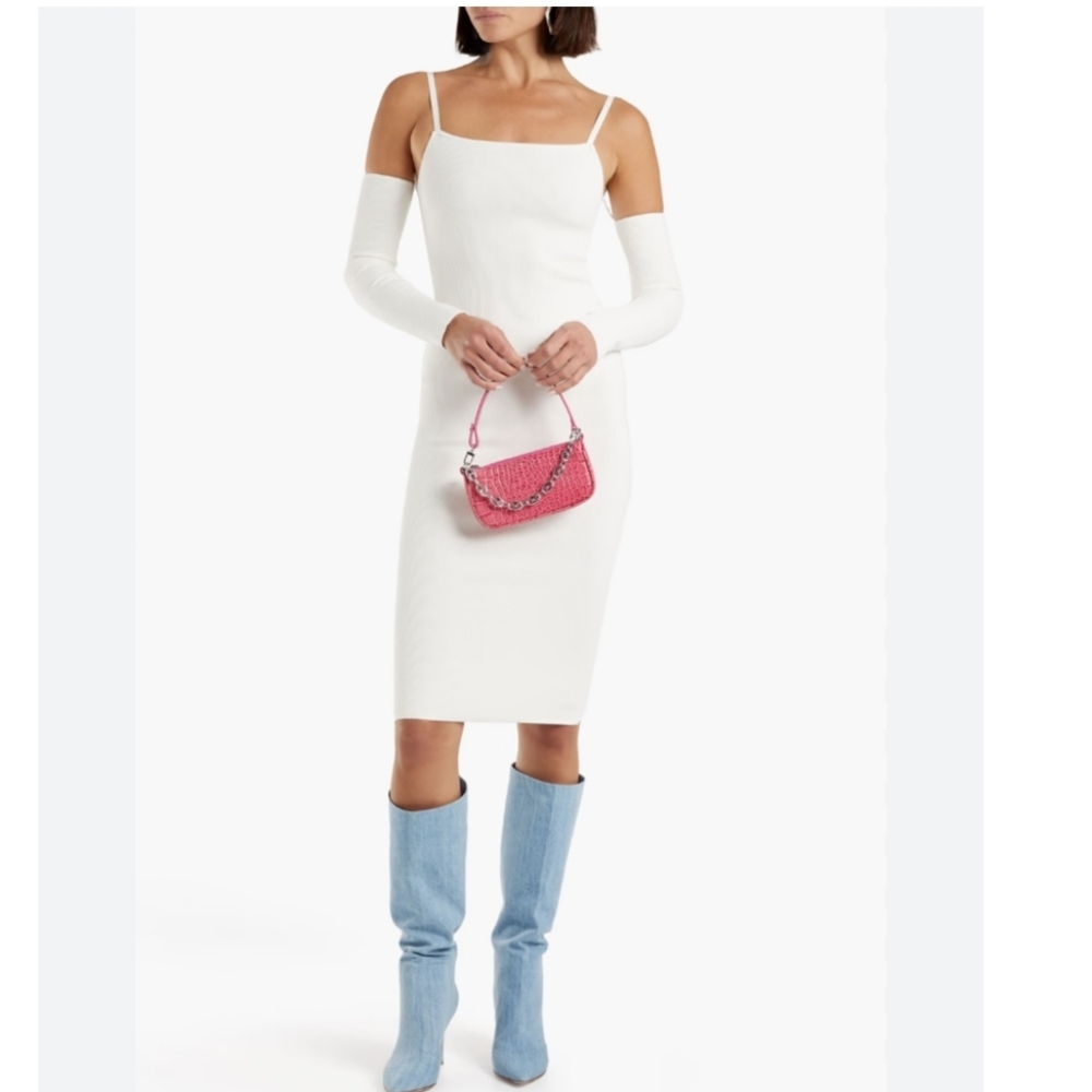 Alice + Olivia Alice Olivia - Evia ribbed jersey dress